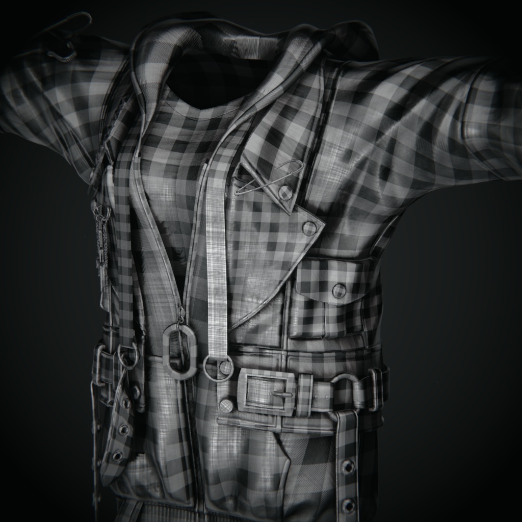 【plaid01】liltoon material