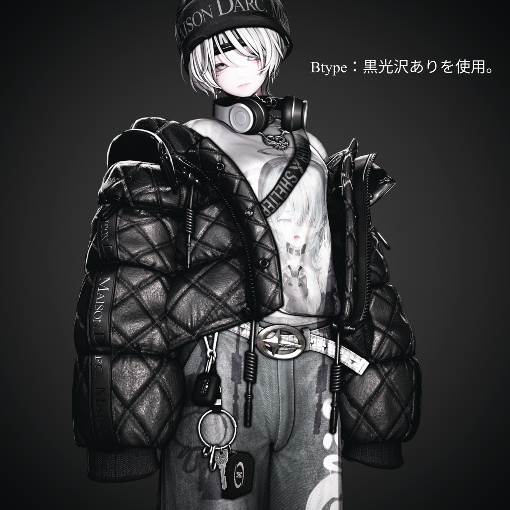 【Leather03】liltoon material : 2Type