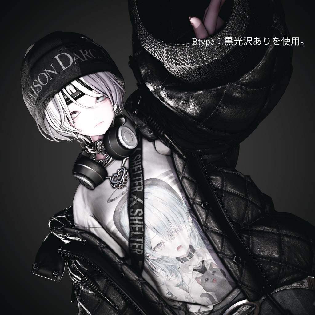 【Leather03】liltoon material : 2Type