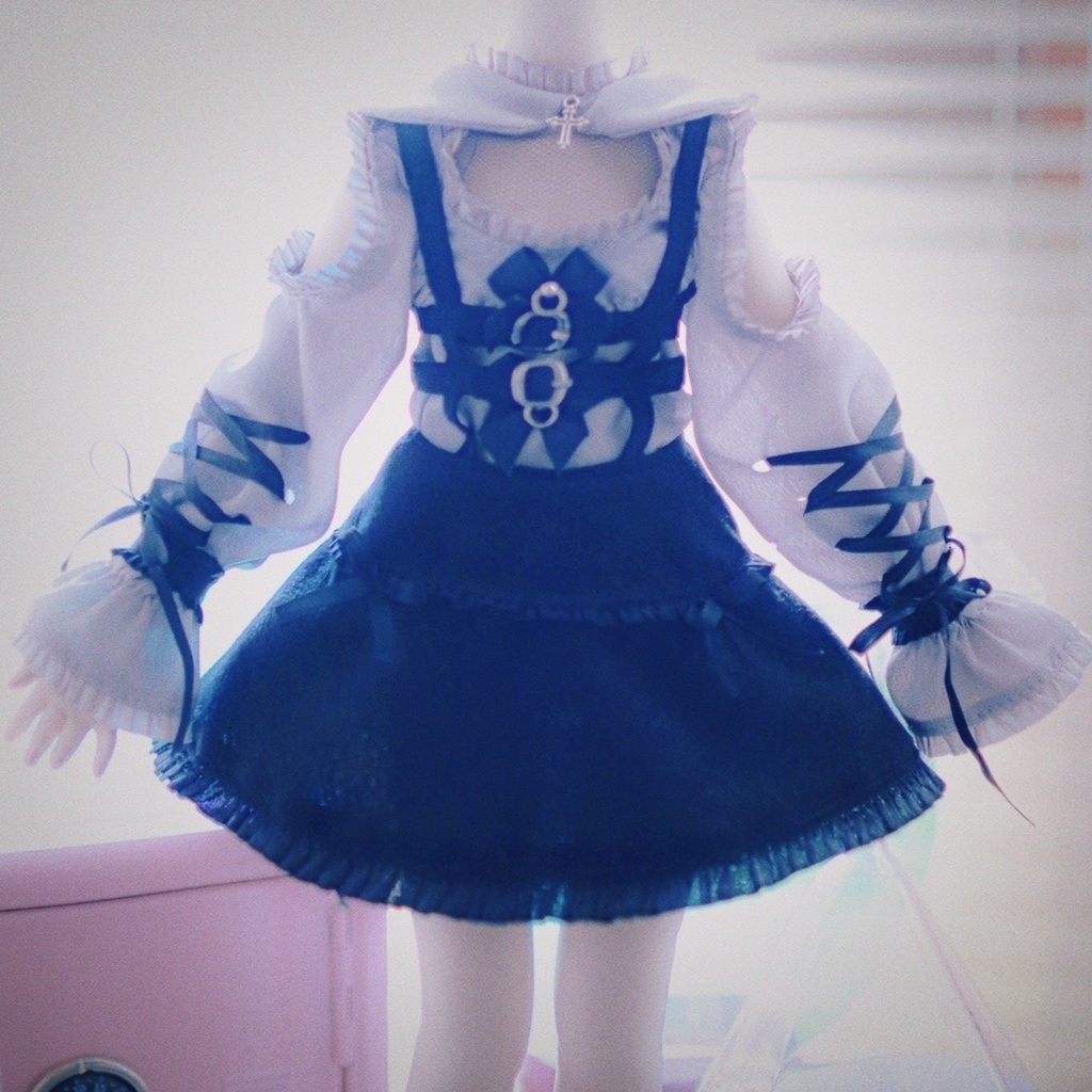 ××カタあき〇フリルトップス××(グレー/ブラック)