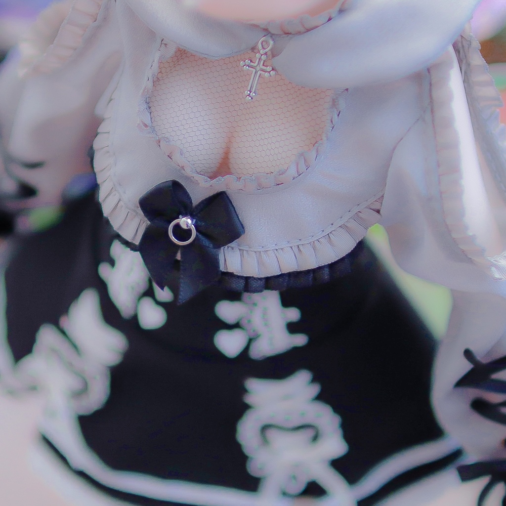 ××カタあき〇フリルトップス××(グレー/ブラック)