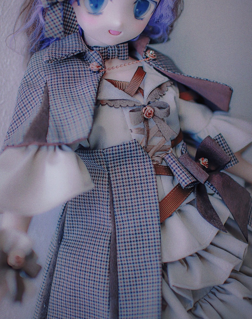 倫敦✜ミステリー✜蝶ネクタイチョーカーforMDD(1/4doll)