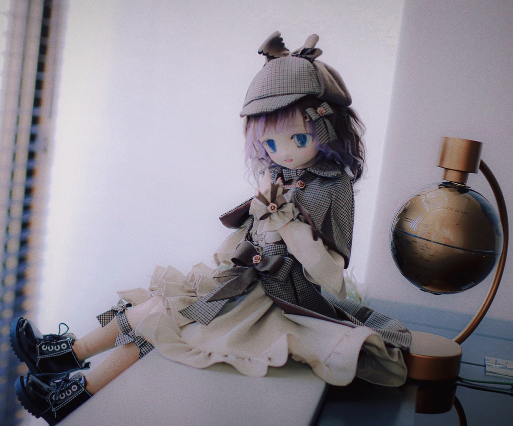 倫敦✜ミステリー✜ホームズ帽子forMDD、DD(1/4&1/3doll)