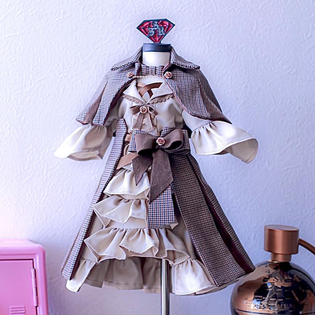 倫敦✜ミステリー✜ケープ&オーバースカートforMDD(1/4doll)