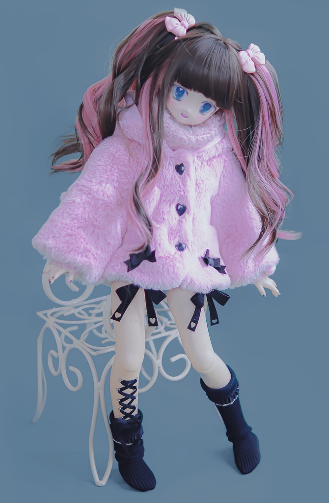 ×× コルセットピアス 風 ストッキング ×× レースアップ リボン for MDD ひざ下