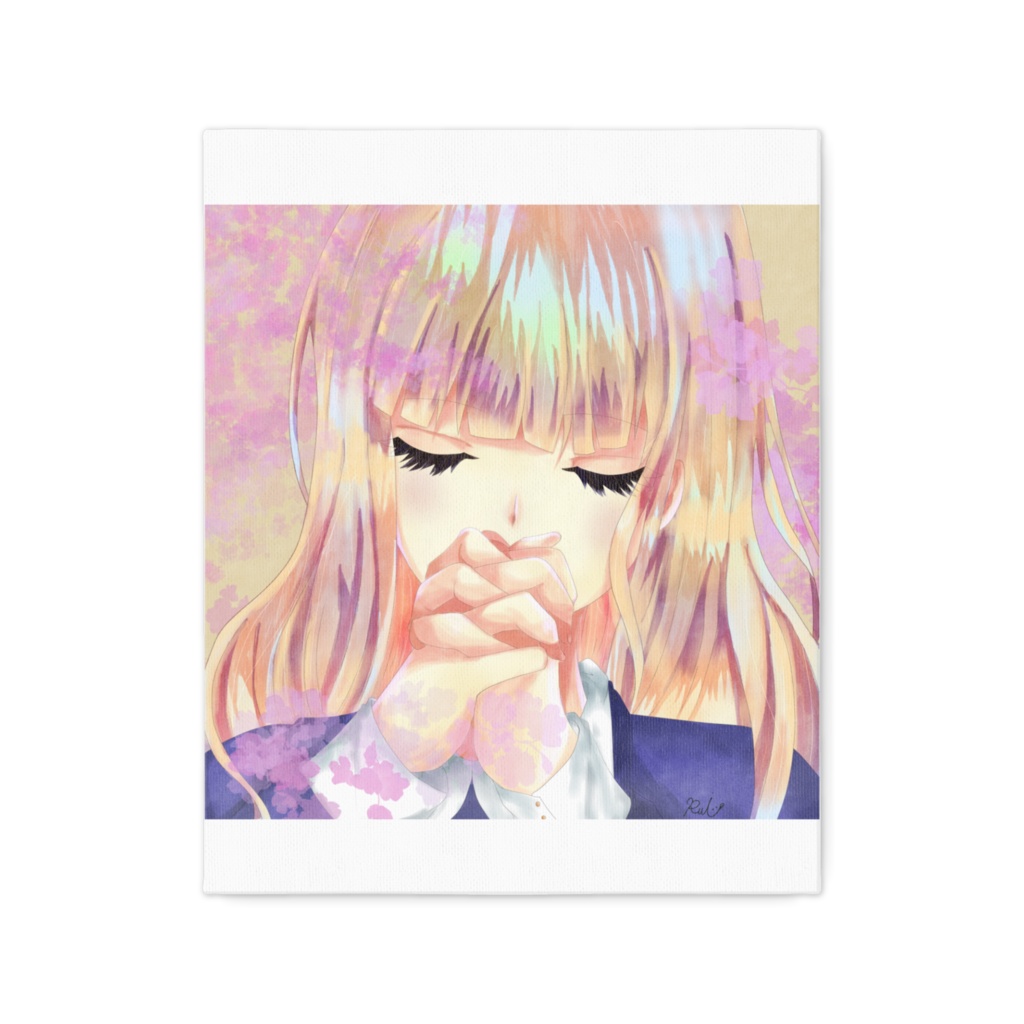 祈る少女キャンバスプリント