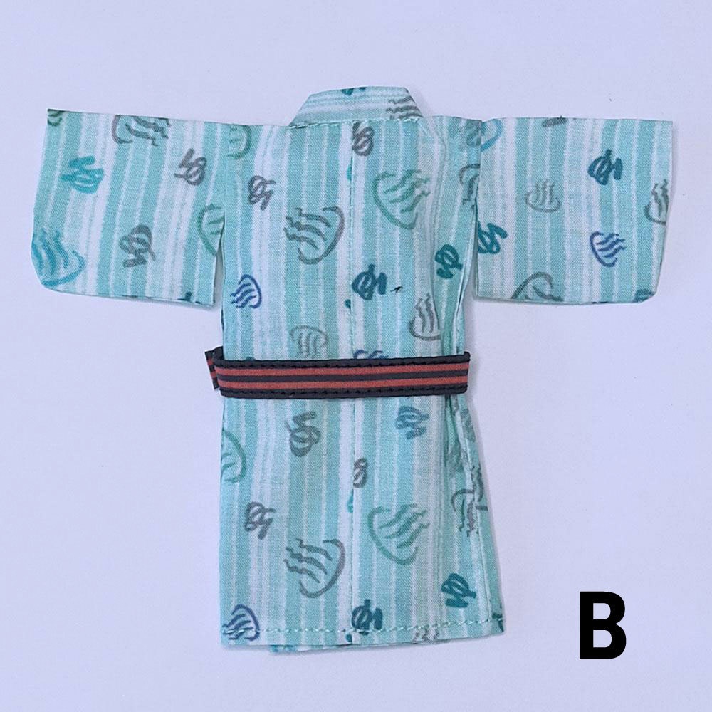 【受注制作】オビツ11、NDサイズ【温泉旅館風浴衣/グリーン】