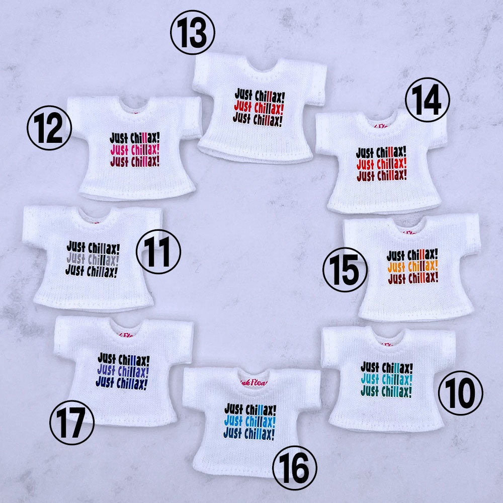 【受注制作】OB11/NDサイズ【JUST CHILLAX! (おちつけ!)】白Tシャツ