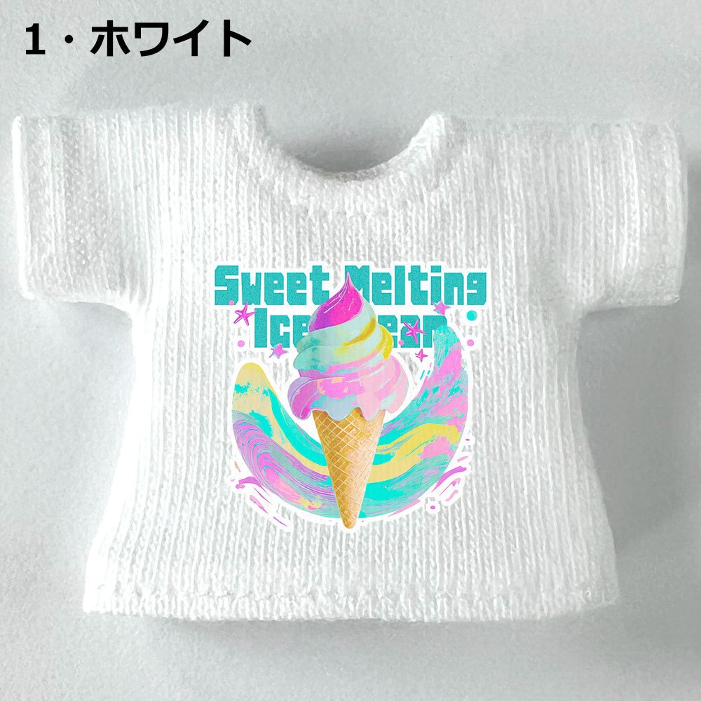 【受注制作】OB11/NDサイズ【アイスクリーム】Tシャツ