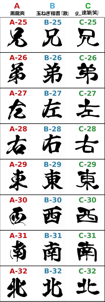 選べるカスタム漢字Tシャツ/タンクトップ【筆文字】48文字・3書体・3色・40カラー)