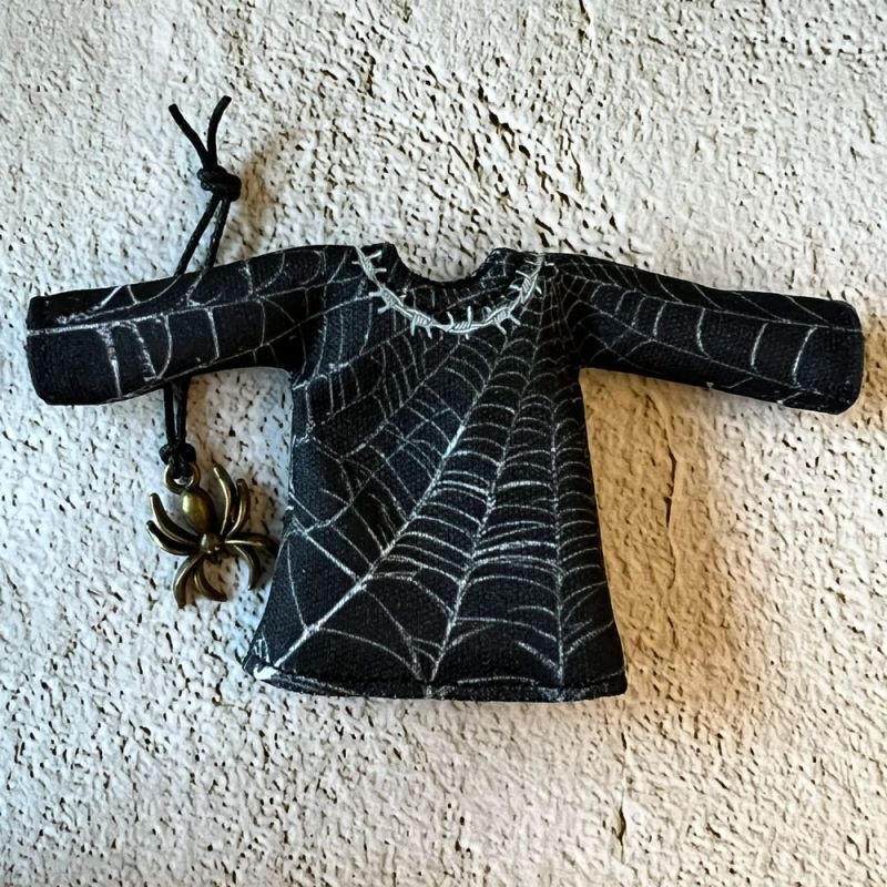 【受注制作】ハロウィン長袖Ｔシャツ【蜘蛛の巣】