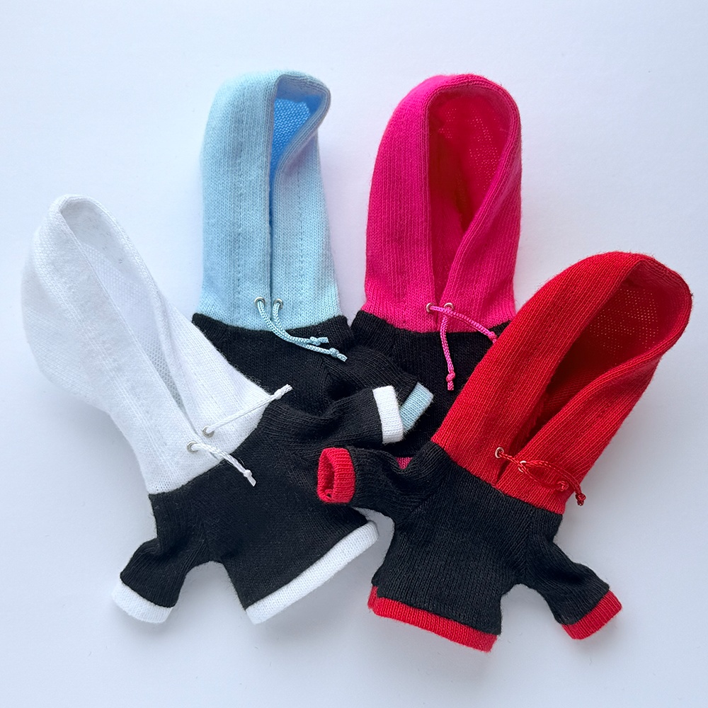 【受注制作】オビツろいど用 バイカラー パーカー