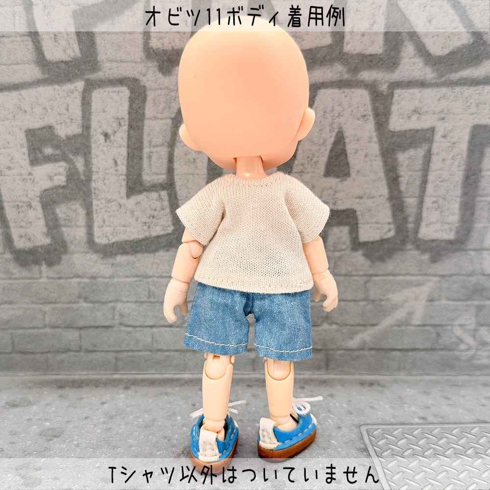 【受注制作】オビツ11/NDどーるサイズTシャツ【クロスケ】