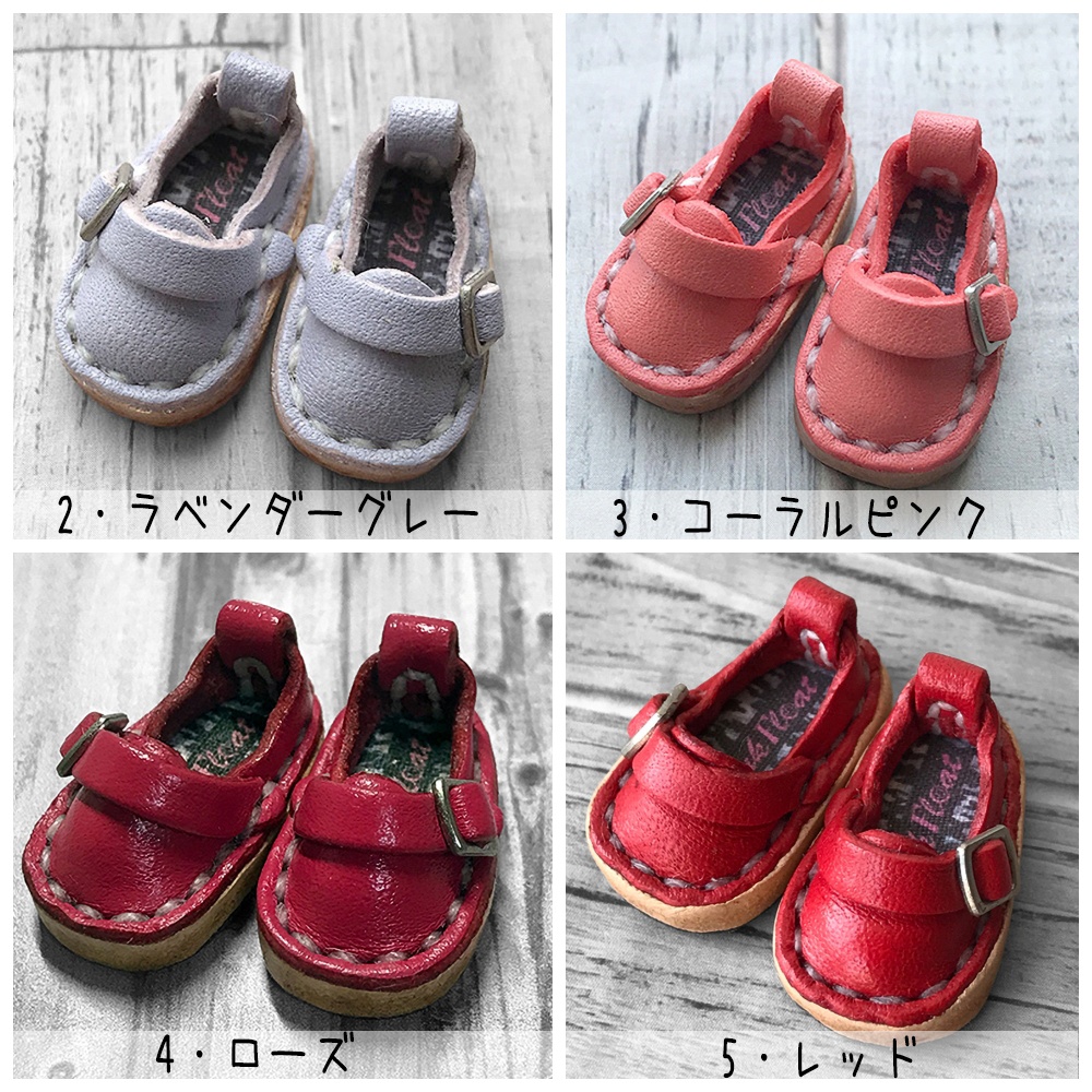【受注】オビツ11サイズ/マグネット内蔵-バックルシューズ(全17色)