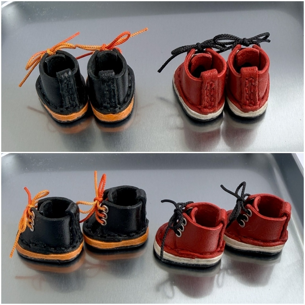 【受注】OB11/NDどーるサイズ・マグネット内蔵レースアップブーツ