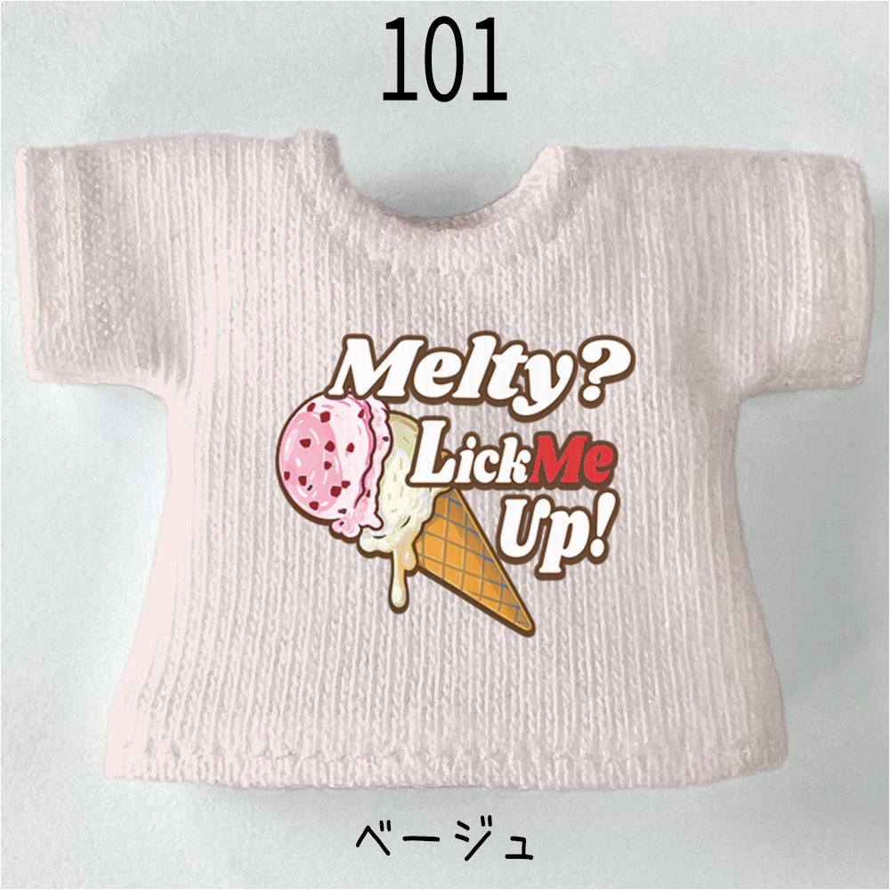 【受注制作】OB11/NDサイズTシャツ「メルティアイス-ストロベリー」