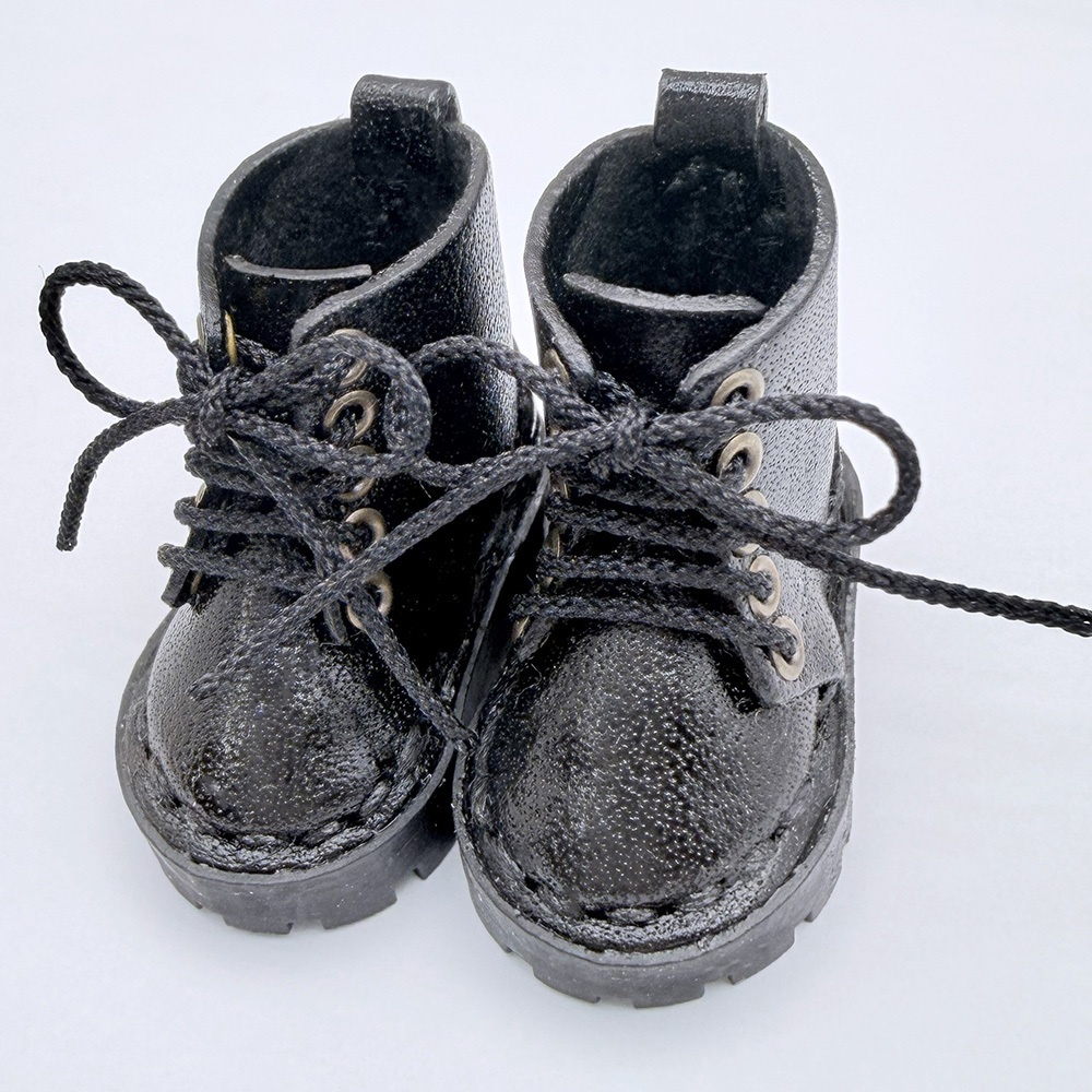 【受注制作】オビツ11サイズ/UVレジンソール・マグネット内蔵レースアップブーツ