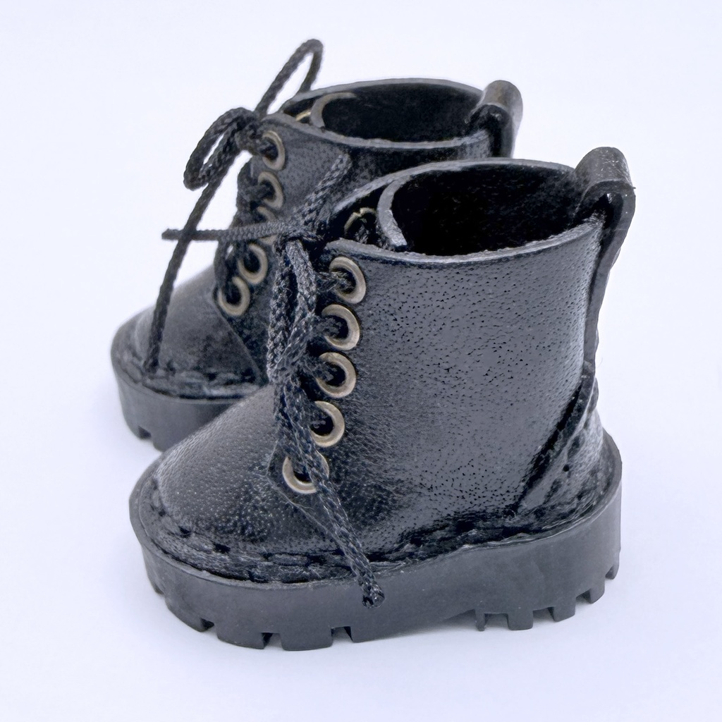 【受注制作】オビツ11サイズ/UVレジンソール・マグネット内蔵レースアップブーツ