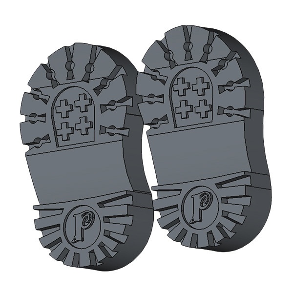 【受注制作】オビツ11サイズ/UVレジンソール・マグネット内蔵レースアップブーツ