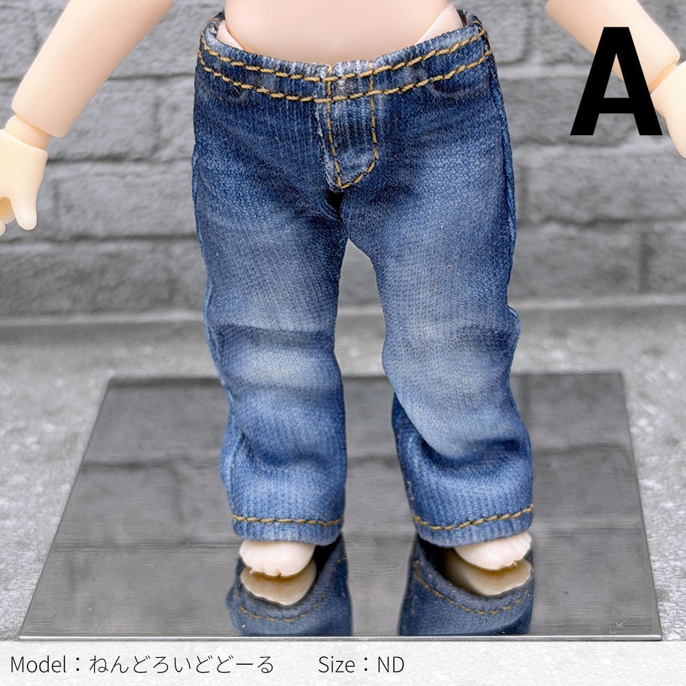 【受注制作】ねんどろいどどーるサイズ、なんちゃってデニム