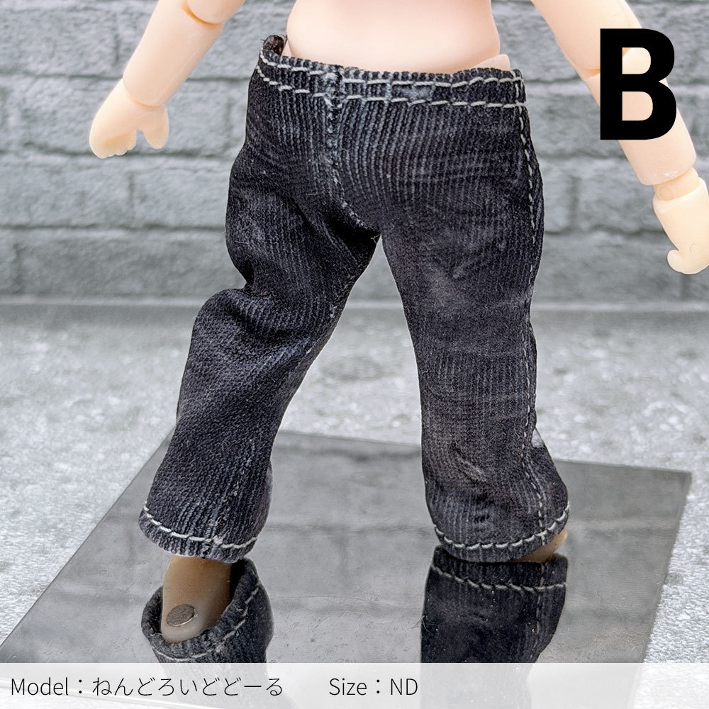 【受注制作】ねんどろいどどーるサイズ、なんちゃってデニム