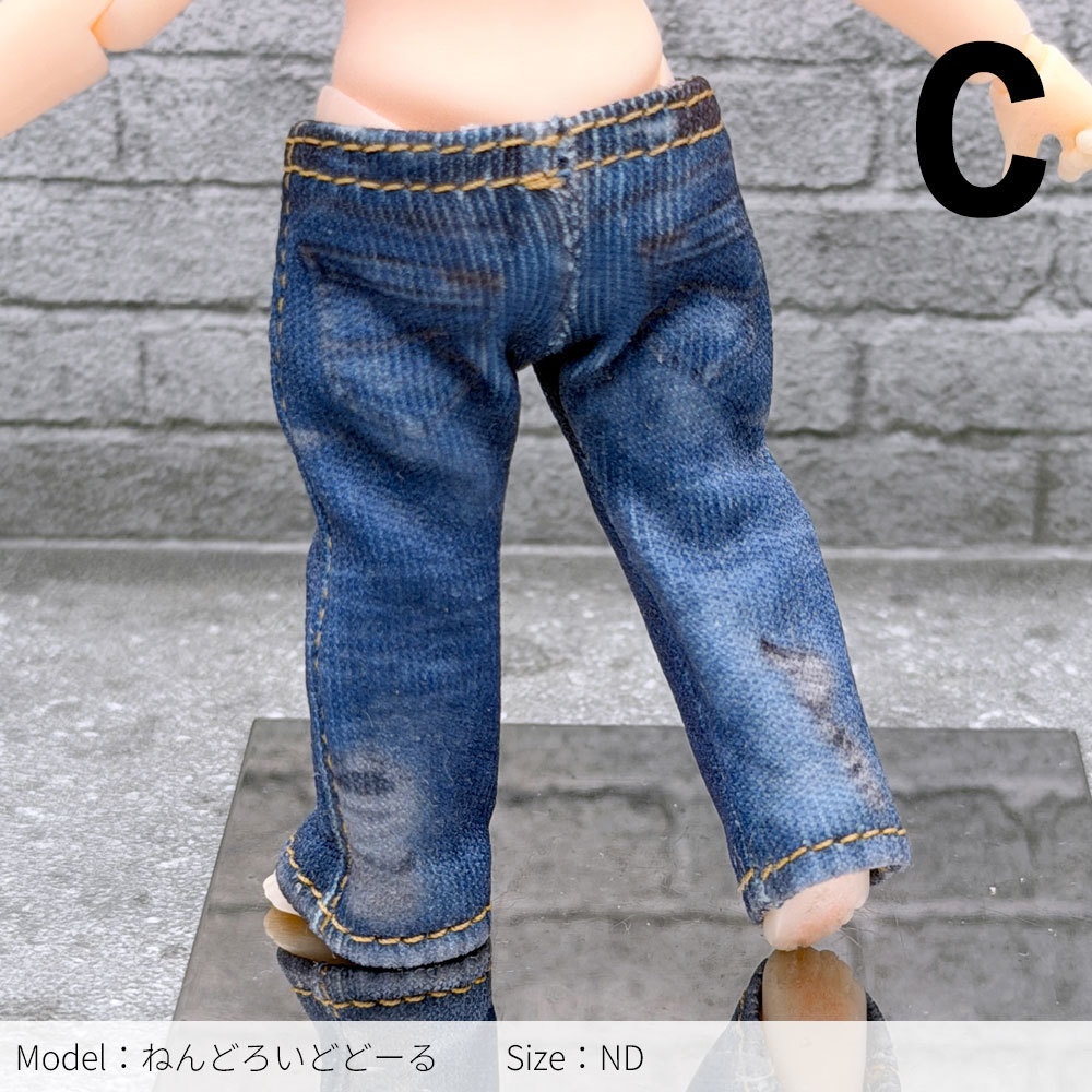 【受注制作】ねんどろいどどーるサイズ、なんちゃってデニム