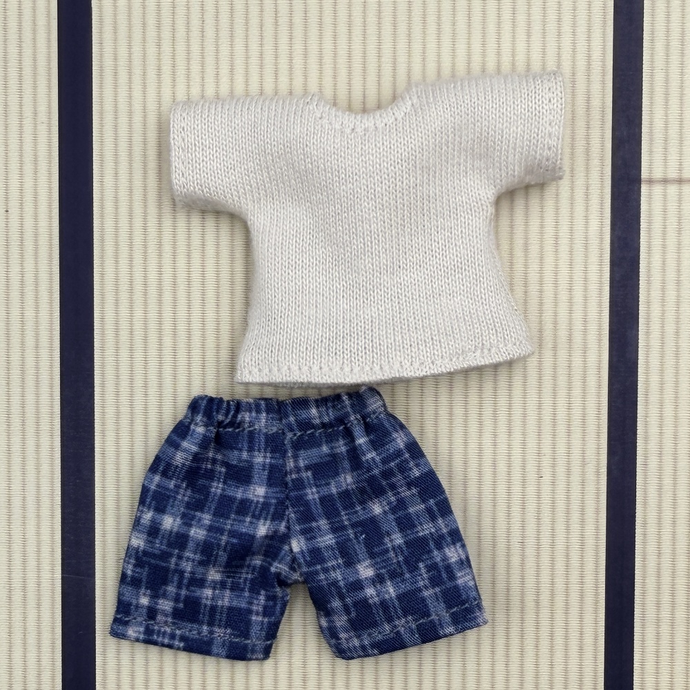 【即納】オビツ11/NDどーるサイズ・Tシャツとパンツの2点セット(カツ丼)