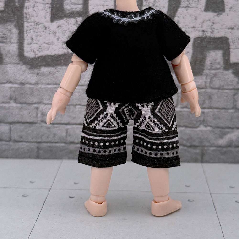 【即納】オビツ11/NDどーるサイズ・Tシャツとパンツの2点セット(有刺鉄線