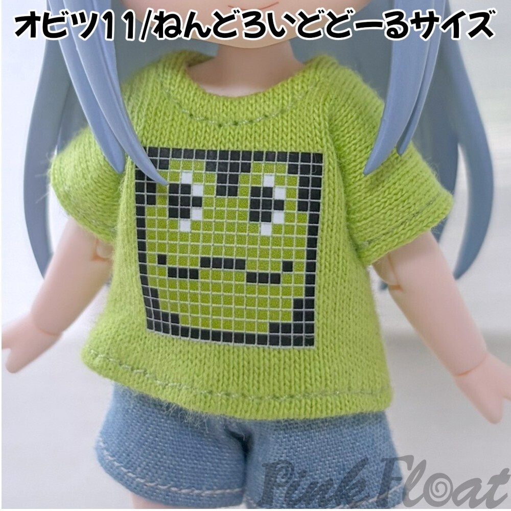 【受注制作】OB11/NDサイズ「ドットカエルVer.2」Tシャツ