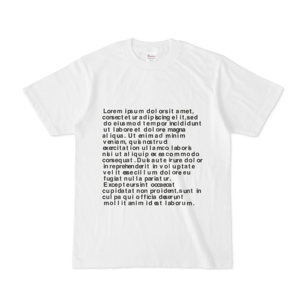 lorem ipsum with hell. [Tシャツ/白]