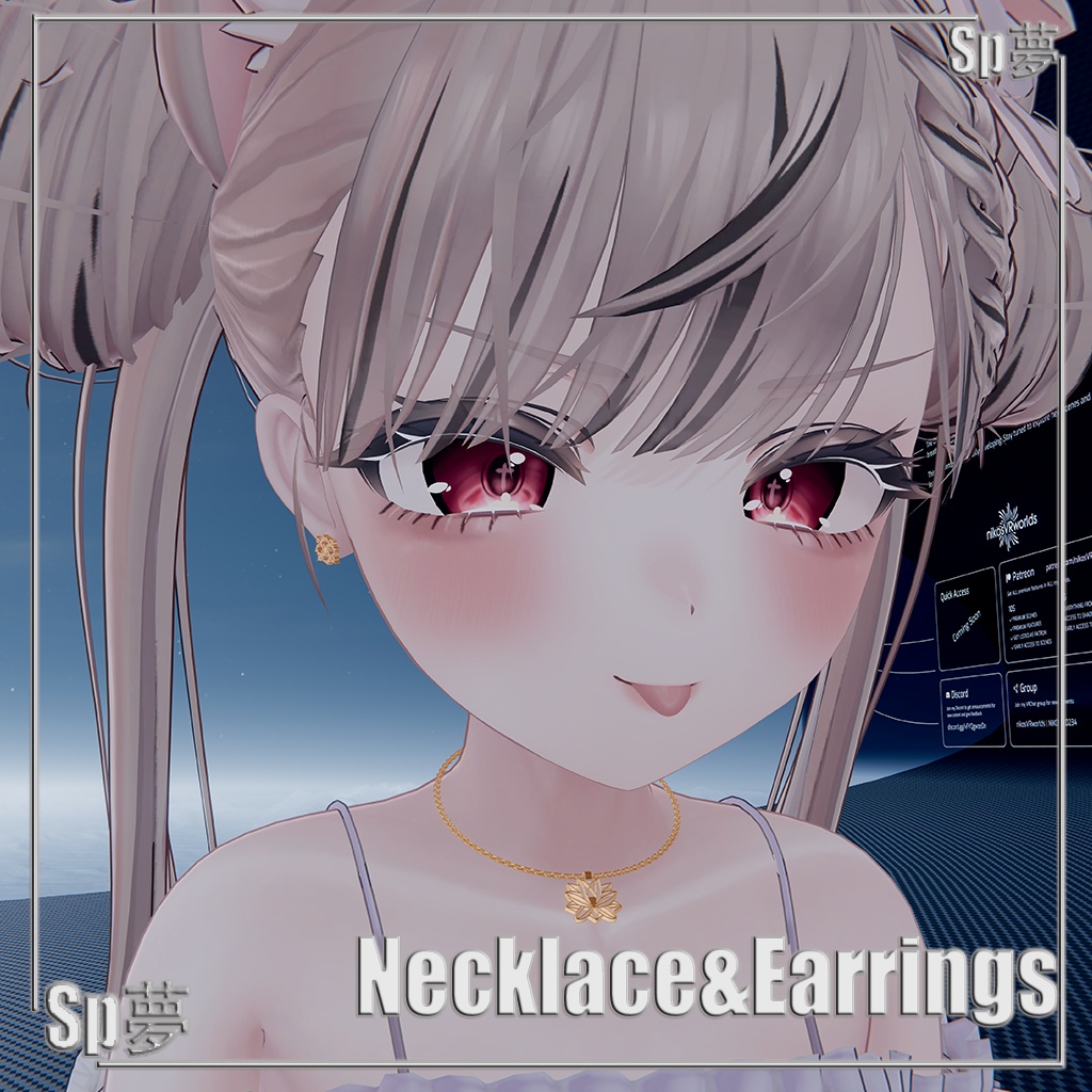 Necklace & earring & ring for manuka