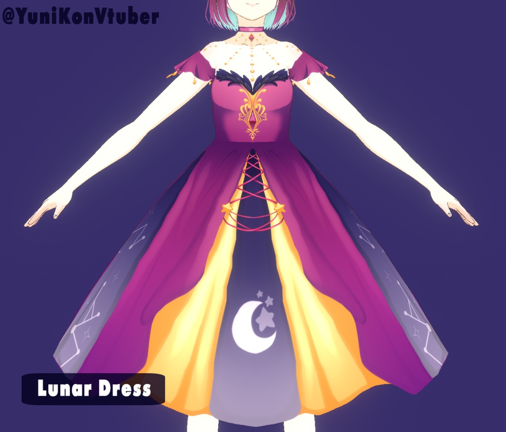 [ Vroid Lunar Dress ]