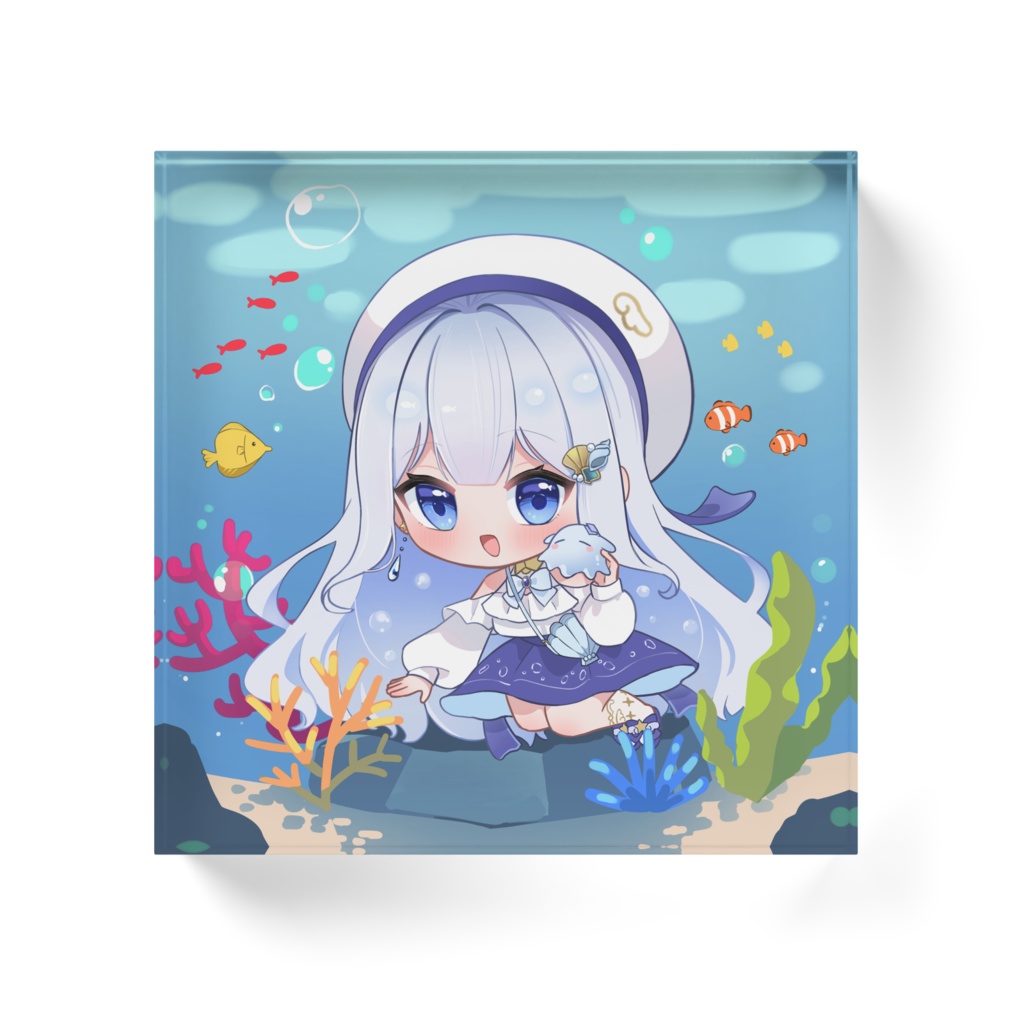 アクリルブロック(サンゴ礁) 【雪羽】