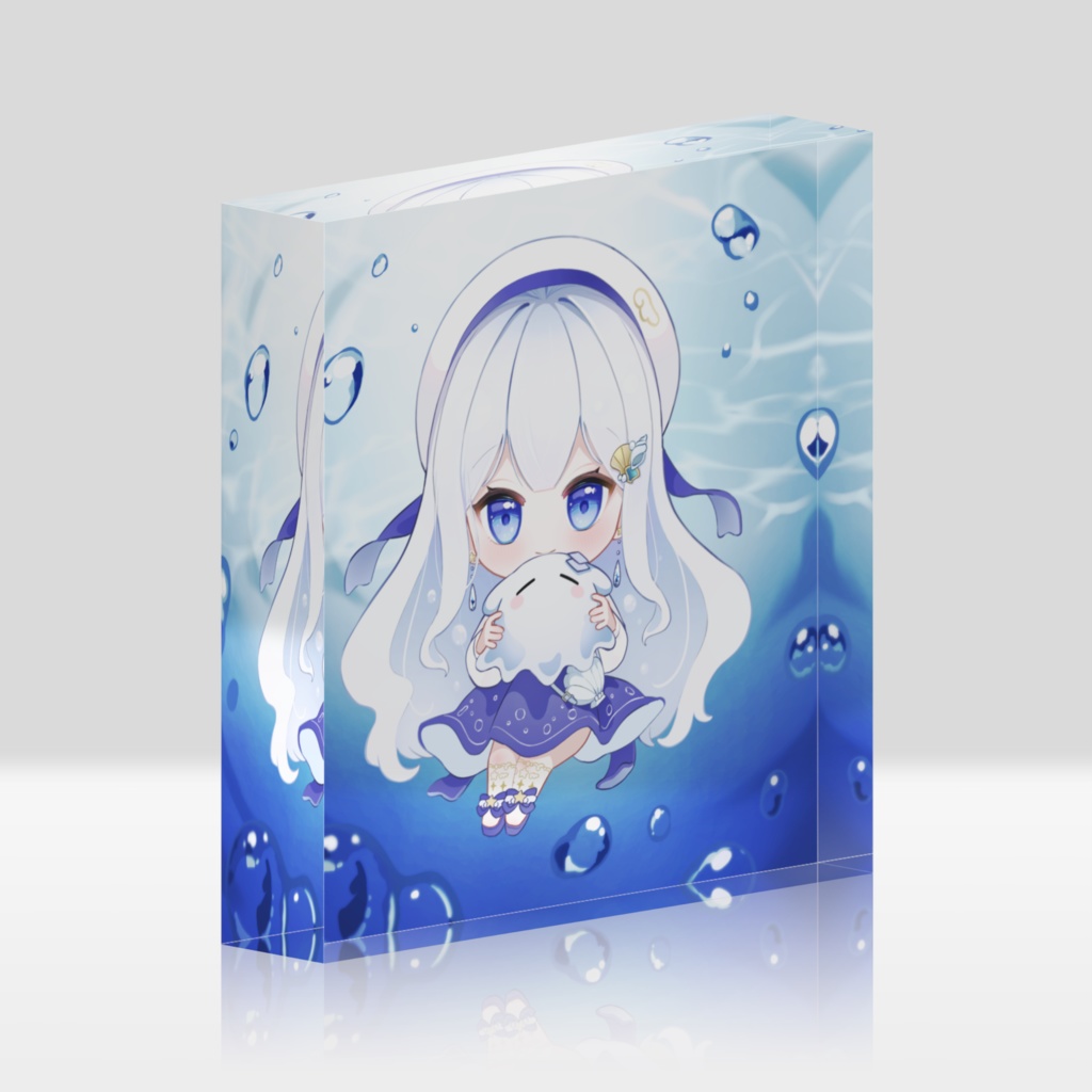 雪羽かよ アクリルブロック(深海)