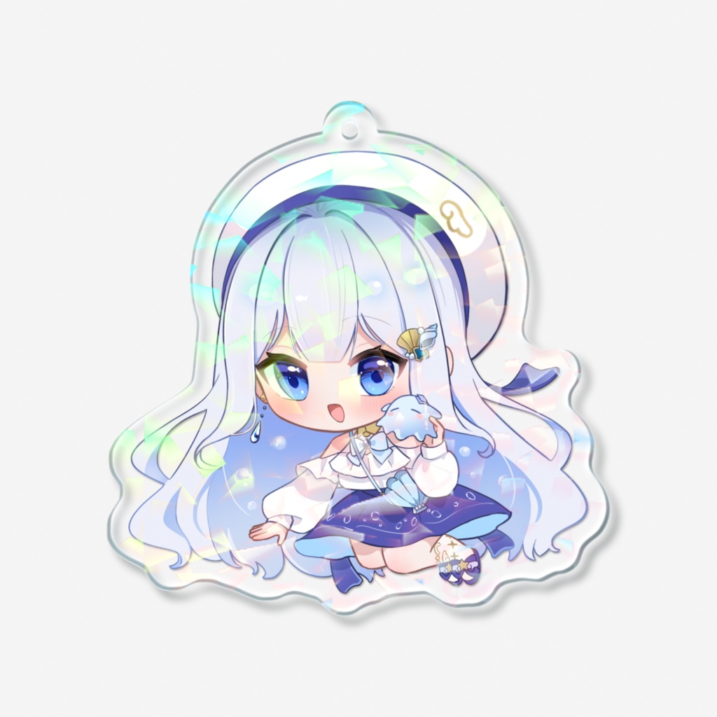 雪羽かよ ホログラムアクリルキーホルダーver1