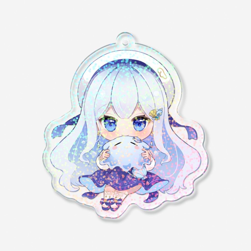 雪羽かよ ホログラムアクリルキーホルダーver2