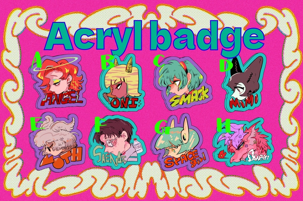 アクリルバッヂ