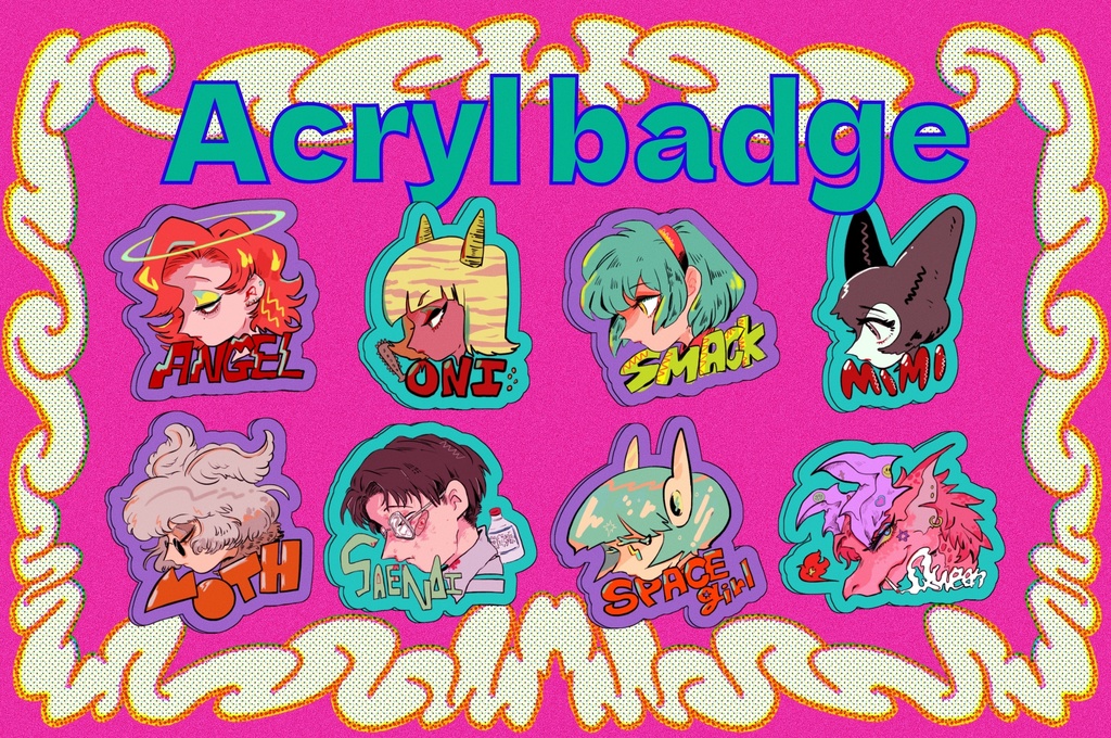 アクリルバッヂ