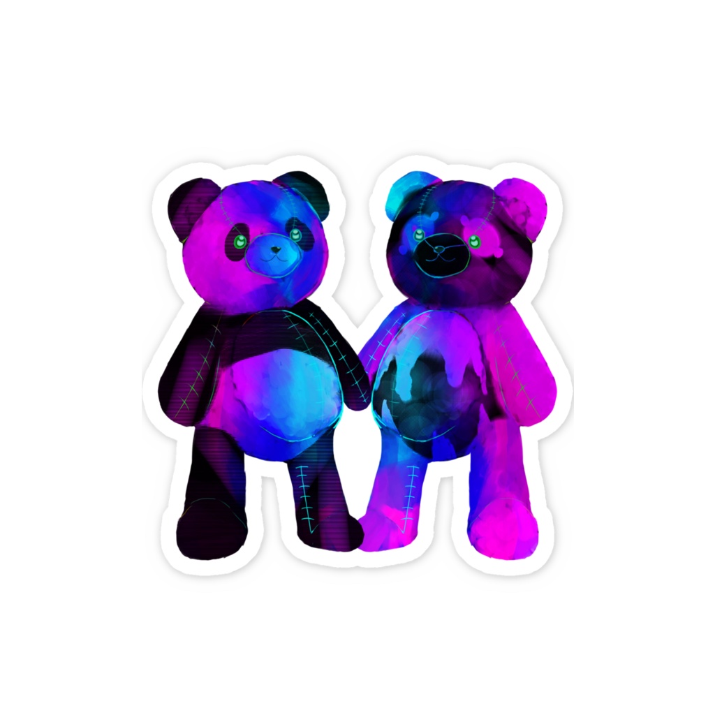 キチクマ・スマホステッカー