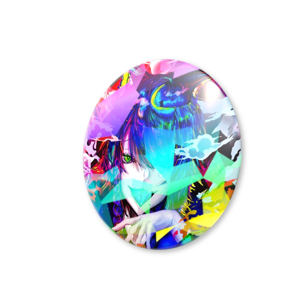 憑黄泉・ミニホログラム缶バッジ