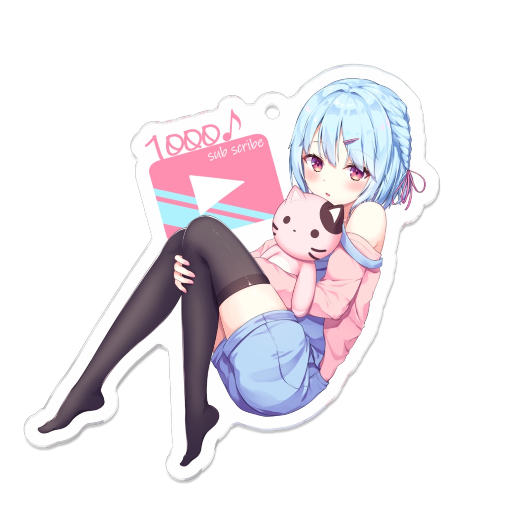 1000記念アクリルキーホルダー