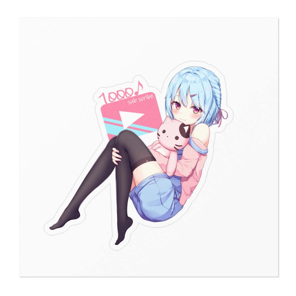 1000記念ステッカー