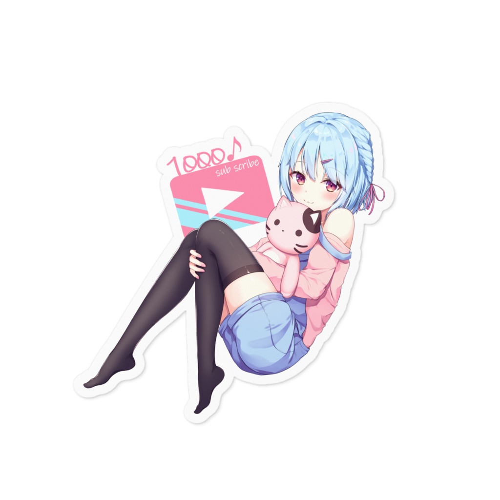 1000記念ステッカー