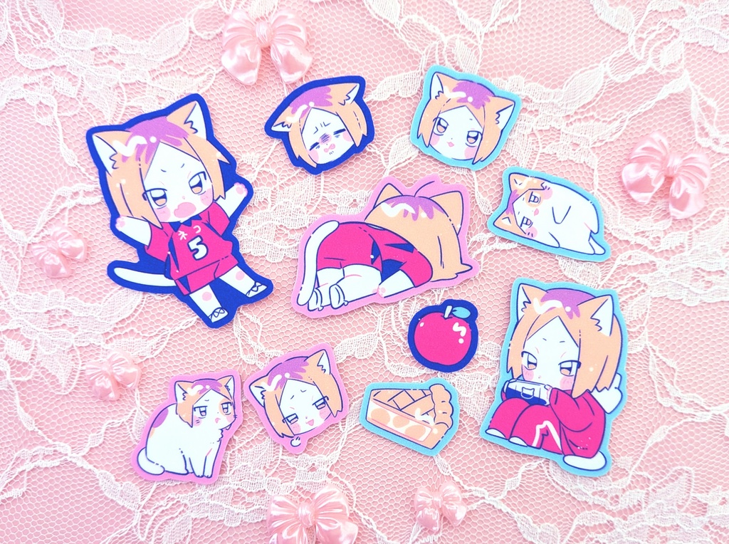 ねこねこステッカー