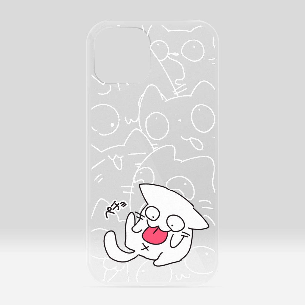 ねこ　ペチョスマホケース