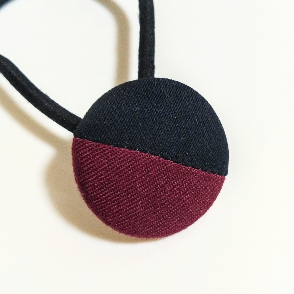 2トーンのヘアゴム