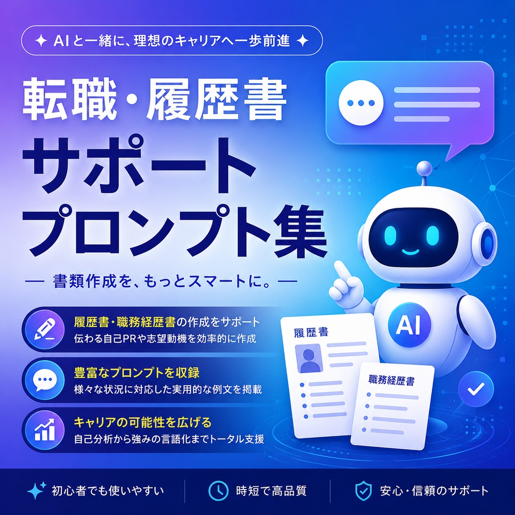 転職・履歴書サポートプロンプト集
