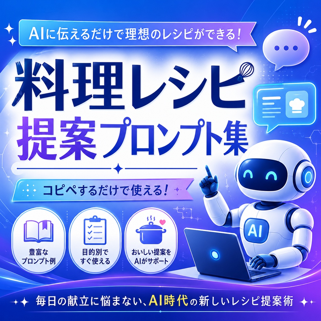 料理レシピ提案プロンプト集