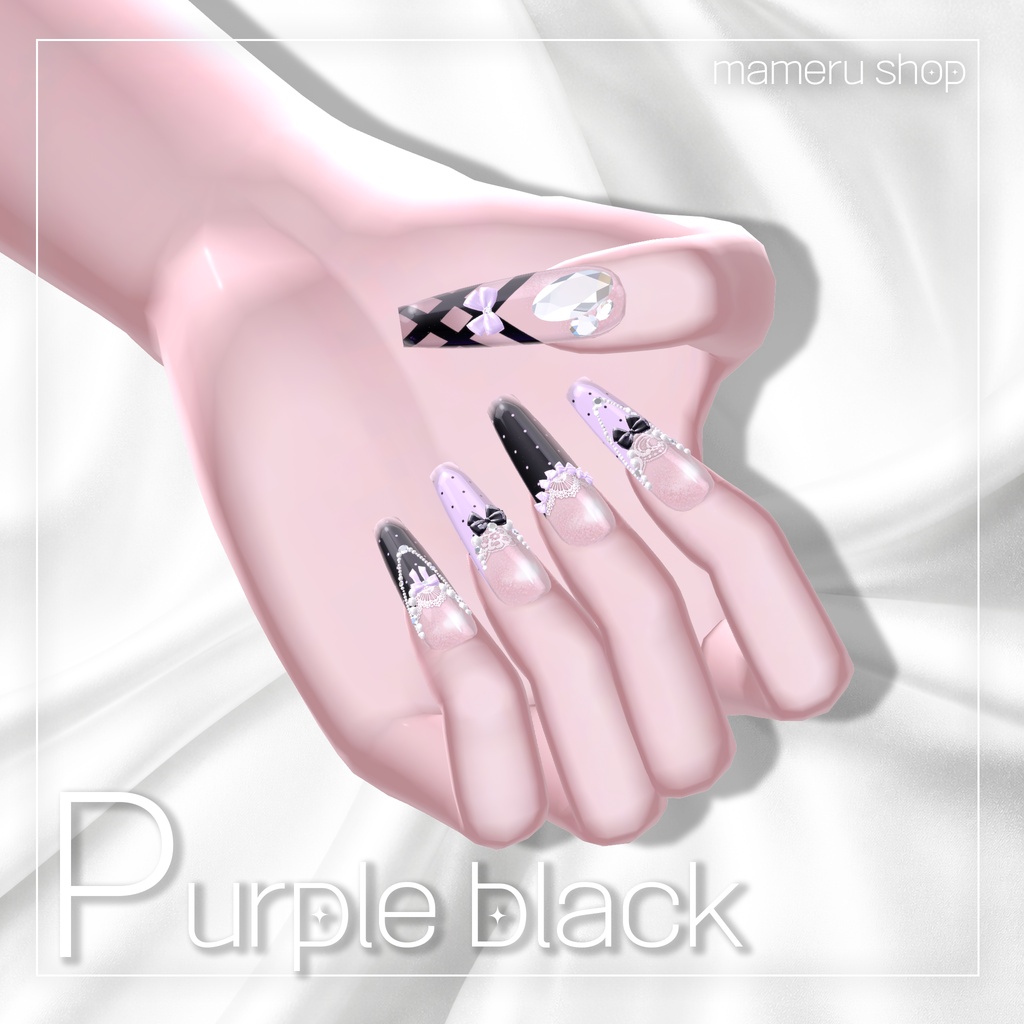❤️SALE❤️【12avartar】dot ribbon nail🎀