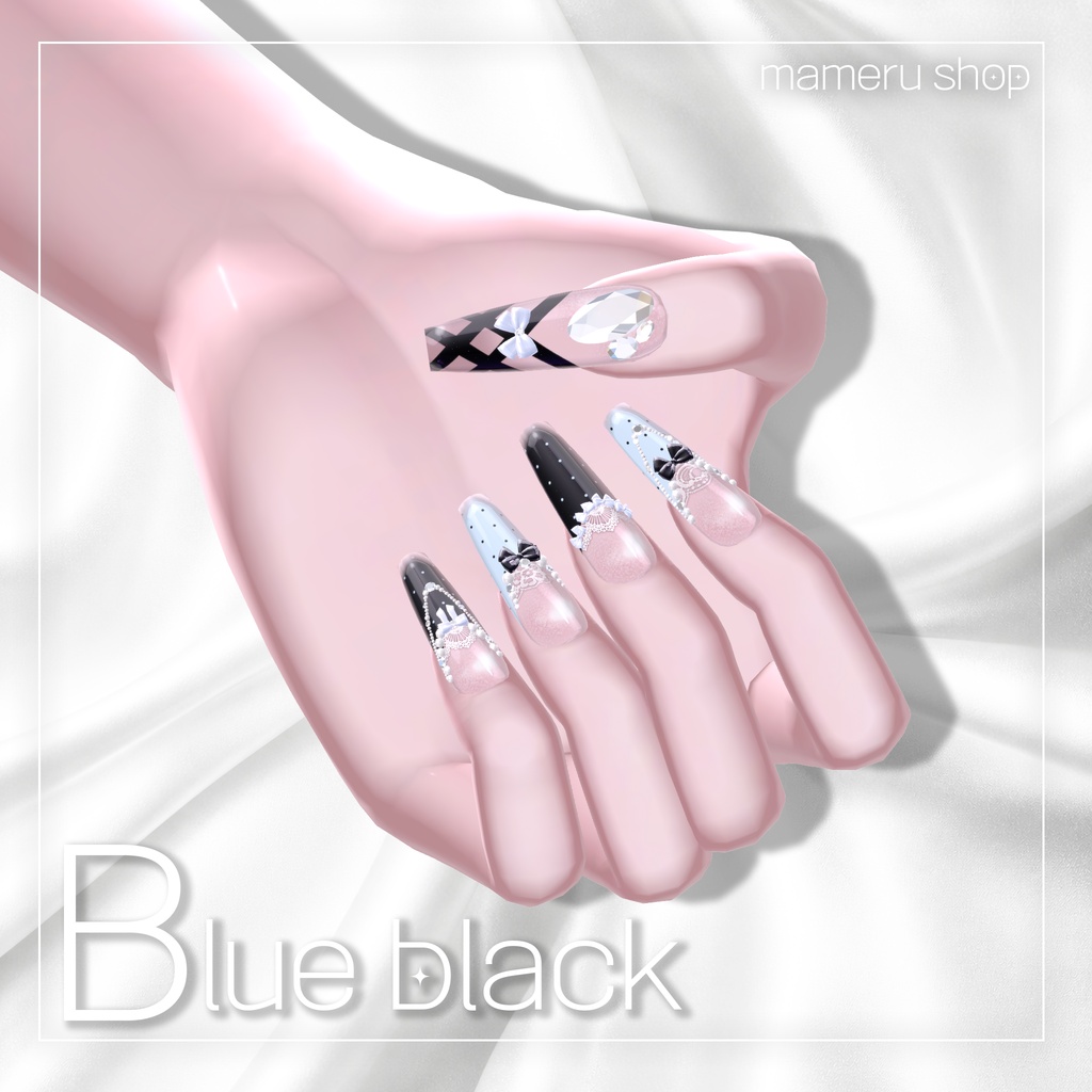 ❤️SALE❤️【12avartar】dot ribbon nail🎀